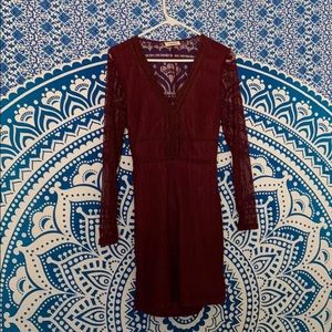 Burgundy formal dress